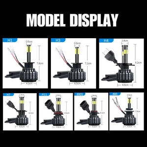 Faros Delanteros LED DDL Auto de 6 Lados H4 <span class=keywords><strong>H1</strong></span> H11 9005 9006 Bombilla de Luz Luces Led H4 Sistema de Iluminación para Automóvil - Product Image 6
