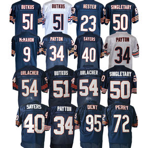 Jersey Grosir Jahitan Jersey American Football 34 Payton 51 Butkus 23 Hester 50 Stingletary 9 McMahon 4 Urlacher - Product Image 1