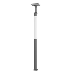 Poteaux de lampe de chemin de jardin à LED en aluminium polygonal galvanisé argent étanche extérieur - Product Image 1