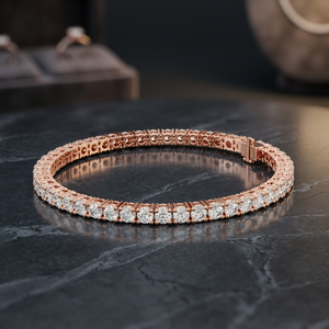 Bracelet pour homme AADIHI JEWELS en or jaune plaqué rhodium avec diamants de laboratoire taille brillant certifiés IGI – Luxe, classique, pour tous les jours - Product Image 2