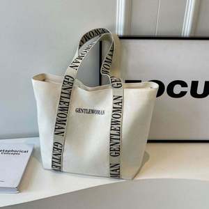 <b>Zipper</b> Canvas <b>Tote</b> <b>Bag</b> With Custom Printed Logo Luxury Daily Use Women's Shoulder <b>Bags</b> - Product Image 1