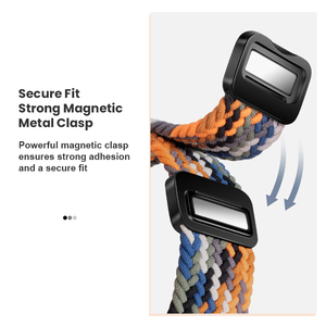 Chungming nouveau Sport Nylon pas d'écart tissu magnétique tressé Sport sangle bande pour <span class=keywords><strong>Samsung</strong></span> <span class=keywords><strong>Galaxy</strong></span> <span class=keywords><strong>Watch</strong></span> 8 classique <span class=keywords><strong>46</strong></span> <span class=keywords><strong>mm</strong></span> 40mm 44mm - Product Image 4