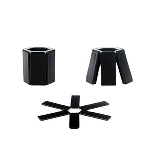 Nuevas Almohadillas Plegables para Ollas y Sartenes, Juego de <span class=keywords><strong>3</strong></span> Protectores Resistentes al Calor para Ollas y Sartenes Calientes - Product Image 6
