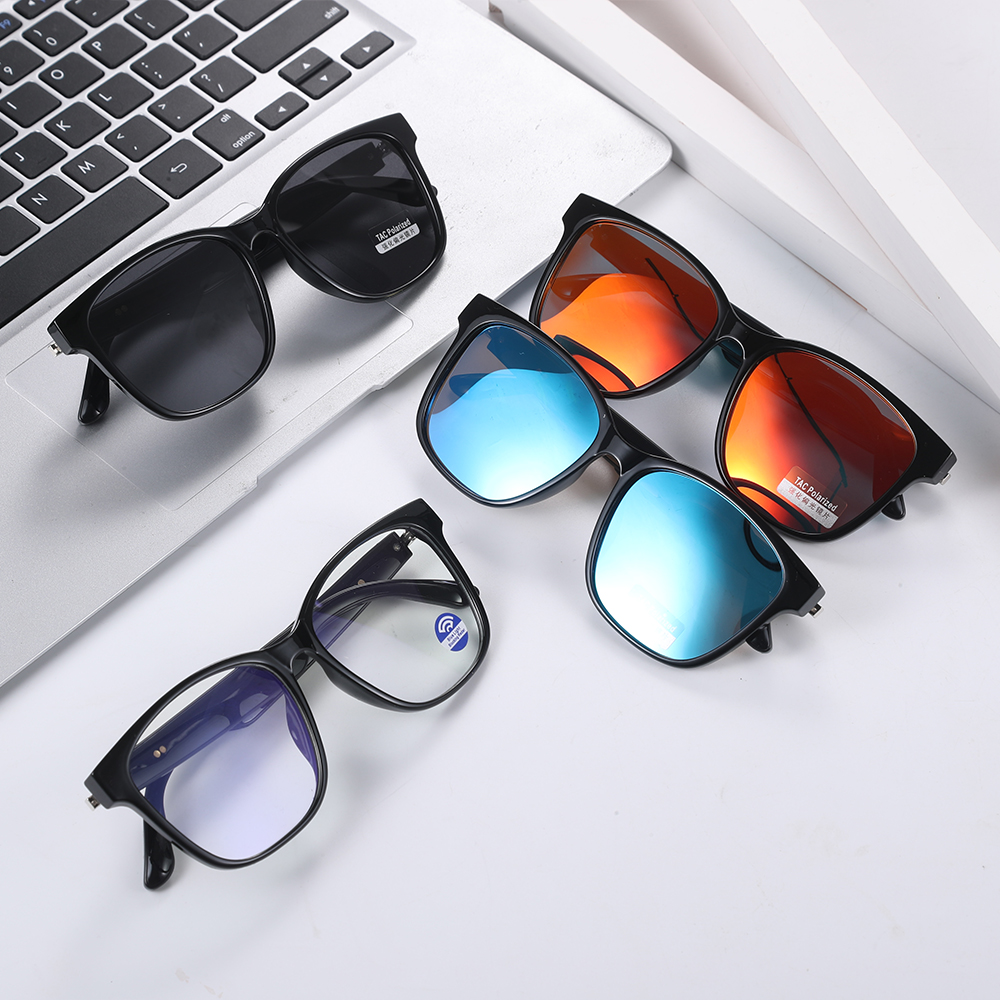 GS08 Smart Glasses with BT Speakers Intelligent Driving Navigation Open Ear Music HD Calling Men Outdoor Sport Sunglasses