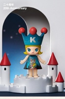Grosir Blind Box Asli POPMART MEGA ROYAL MOLLY 100% Seri Ulang Tahun Mainan Trendi Koleksi Figur Boneka Lucu Bergaya Girly