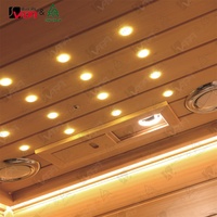 Vapasauna Fabricant Direct Sauna Infrarouge Intérieur en Cèdre Rouge de Haute Qualité Série SIP-I028 pour 2 Personnes avec Accessoires de Sauna