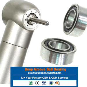 ตลับลูกปืนขนาด 15*35*11 มม. ความเร็ว 40000 รอบต่อนาที ป้องกันสุญญากาศ สำหรับเครื่องกรอฟัน รุ่น 7202CE ตลับลูกปืนเซรามิกความเร็วสูง - Product Image 1