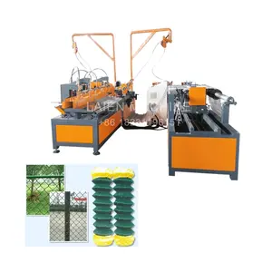 Manual operated chain link wire mesh fence machine making hot dipped galvanized pvc coated Chain Link Fence