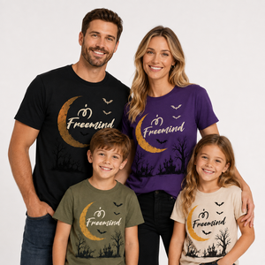 T-shirt unisexe avec imprimé effrayant de Halloween, motif rétro en coton, manches courtes, col rond, tenue de fête sur le thème de la ferme - Product Image 2