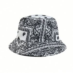 2021 New Paisley Flower Print Reversible Fisherman Cap Bucket <b>Hat</b> <b>for</b> Spring Autumn Hip Hop Street Fashion Headwear - Product Image 5