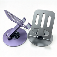 Support de tablette rotatif pliable en alliage d'aluminium haut de gamme, support de bureau universel pour téléphones et tablettes, idéal pour regarder des séries et des diffusions en direct