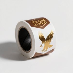 Custom Embossed Adhesive Gold Sticker Printing <b>Waterproof</b> Vinyl Foil Bottle Paper <b>Labels</b> with Product Logo Packaging Solution - Product Image 3