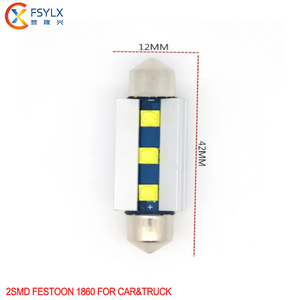 Vendita calda C5W festone Canbus auto lampada a LED 12V 24V lente trasparente nuova condizione con Chip 1860 2SMD 31mm 36mm 39mm 41mm <span class=keywords><strong>dimensioni</strong></span> - Product Image 3