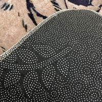Tapis de sol antidérapant imprimé en laine de forme irrégulière, style occidental, pour chambre et canapé, vente en gros/sur mesure