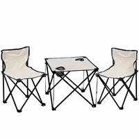 Ensemble de table et de chaises pliantes portables pour le camping, meubles de pique-nique robustes pour l'extérieur