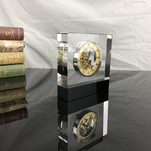 MH-BZ0112 bảng tinh thể Đồng hồ cơ khí 3D laser K9 trống bảng bàn đồng hồ cho quà lưu niệm quà tặng - Product Image 6