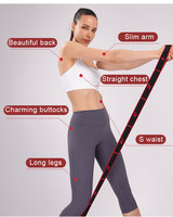 Bande de résistance élastique pour exercices des fascias, des ischio-jambiers et des jambes, sangle d'étirement du pied avec boucle pour entraînement, yoga, physiothérapie, Pilates