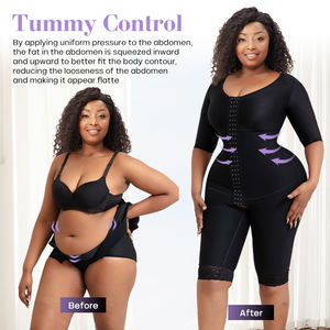 Body pour femme Post Parto Post-partum Body pour femme Gaine de <span class=keywords><strong>ventre</strong></span> <span class=keywords><strong>plat</strong></span> Body Sculpting Faja Body Shaper Colombiana Shapewear pour femme - Product Image 4