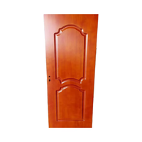 Portes en panneaux de bois de style chinois moderne en MDF, finition bois pour chambre à coucher et entrepôt, usage domestique