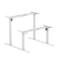 Bureau de travail électrique intelligent à hauteur réglable avec pied de table à moteur unique pour ordinateur, idéal pour le travail assis-debout
