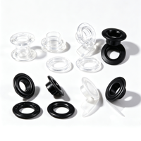 Prix d'usine Boutons-pression en résine transparente à œillets pour rideaux et chaussures, design respirant, durable et lavable