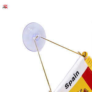 Bandera Española con Flecos para Colgar en la Ventana, Mini Bandera Española de 3x5 Pulgadas para Decoración del Espejo Retrovisor del Coche - Product Image 3