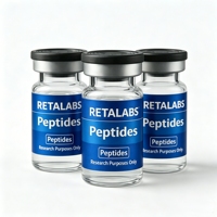 Autocollants en vinyle imperméables entièrement enveloppants, étiquettes cosmétiques personnalisées pour flacons de peptides de 2 ml, 10 ml, 15 ml