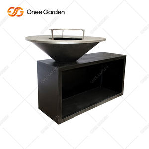 Heavy Duty <b>Metal</b> <b>Grill</b> With Warming Rack And Tool Hooks - Product Image 1