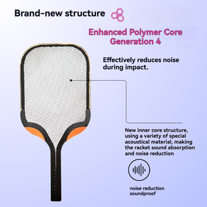 Pala de Pickleball de Aleación de Titanio con Fibra de Carbono, Núcleo de Panal de PP, Agarre Ergonómico, Entrenamiento Profesional - Product Image 4