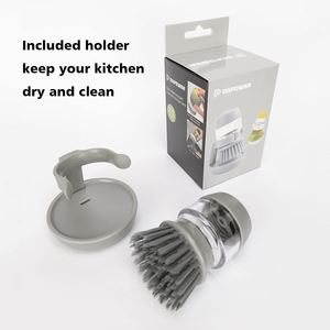 Brosse à <span class=keywords><strong>vaisselle</strong></span> <span class=keywords><strong>de</strong></span> cuisine DS1004 Brosse à laver la <span class=keywords><strong>vaisselle</strong></span> Brosses à récurer <span class=keywords><strong>de</strong></span> cuisine Brosse à récurer distributrice <span class=keywords><strong>de</strong></span> savon avec plateau d'égouttement - Product Image 6