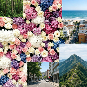 Elegante Combinación de Vegetación y Flores para Decoración de Arcos de Boda y Diseño de Escenarios para Fiestas - Product Image 4