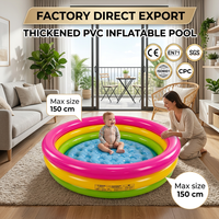 Piscine gonflable en PVC épaissi pour enfants et familles, piscine extérieure, export direct d'usine, fabricant OEM