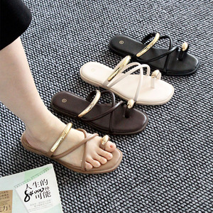 Sandalias y Chanclas de Playa para Mujer, de Alta Calidad, con Suela Plana, Transpirables, Ligeras, Cómodas y Duraderas, al por Mayor - Product Image 1