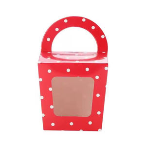 กล่องใส่คัพเค้กสำหรับขายส่ง กล่องเบเกอรี่สำหรับใส่คัพเค้ก มีหน้าต่างใส - Product Image 1