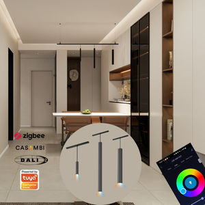 Système de rail lumineux LED de haute qualité Zigbee Lustre Dali Gradateur de lumière 48V Rail lumineux magnétique intelligent <span class=keywords><strong>Tuya</strong></span> pour salon - Product Image 1