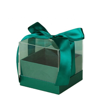 FULLSUN Custom Zwei Stück Acryl Schokolade Geschenk verpackung Box Gebundenes Band Mit Schleife