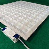 Vente en gros encastré Ultra mince bureau hôpital hôtel carré encastré 96W 120W 160W intérieur Commercial LED Grille panneaux lumineux