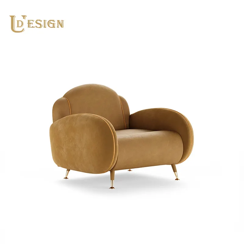 Sala sofá cadeiras com braço linho tecido cadeira de balanço de madeira