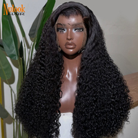 Peluca de Cabello Humano Rizado Birmano Peruano Virgen con Cutícula Alineada, Pelucas Rizadas Profundas, Peluca Frontal de Encaje HD Vietnamita al por Mayor