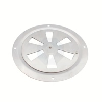 Nouvelles aérations à persiennes en acier inoxydable 316, rondes, avec bouton latéral, 5/6 pouces, poli miroir, pour ventilation de bateau