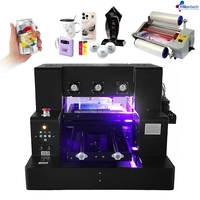 Imprimante UV DTF pour coques de téléphone, stylos, acrylique, cuir, bois, verre, bouteilles, autocollants – Imprimantes jet d'encre multicolores A3 A4 – Machine d'impression UV