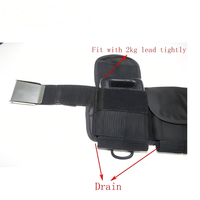 Ceinture de plongée avec poches pour lest, système de lestage réglable, ceinture en nylon à 4, 5 ou 6 poches