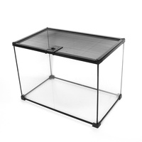 Aquarium en verre, terrarium, boîte d'élevage de poissons avec compte-gouttes, pinces et cage à escargots