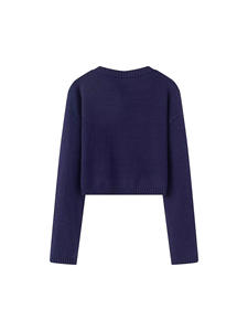 <span class=keywords><strong>AliExpress</strong></span> Cross-border Fashion All-match American Style Winter New Arrival Vintage Front Women's Shoulder Pullover Sweater 100% - Product Image 5