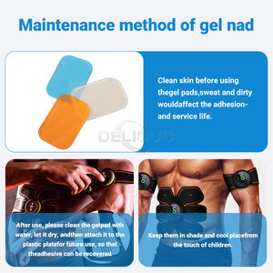 Bantalan Gel pijat payudara karet <span class=keywords><strong>Tens</strong></span> pemosisi Gel latihan tubuh konduktif elektroda pengganti <span class=keywords><strong>Ems</strong></span> Abs - Product Image 2