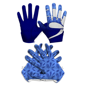 Outdoor White Football Receiver Gloves Wholesale Breathable American Football Gloves OEM New Non <b>Slip</b> UNISEX BREATHABLE Gloves - Product Image 1