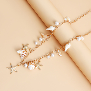 RINHOO Prix de gros Chaîne de corps <span class=keywords><strong>sexy</strong></span> <span class=keywords><strong>pour</strong></span> l'été, style bikini, avec étoiles de mer et coquillages, <span class=keywords><strong>pour</strong></span> la plage, cadeaux <span class=keywords><strong>pour</strong></span> femmes - Product Image 6
