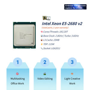 PANDL-Juego de placa base para PC de escritorio Intel Xeon E5 2680 V2 CPU compatible con <span class=keywords><strong>DDR3</strong></span> ECC <span class=keywords><strong>RAM</strong></span> 64GB capacidad máxima Intel Xeon X79 H61 - Product Image 2