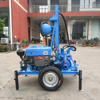 Nouvelle plateforme de forage rotative pour puits d'eau, alimentée au diesel, profondeur maximale de forage de 150 m