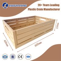 Caisse pliable en plastique PP empilable, pliable, résistante à l'humidité, réutilisable, panier en maille pour le stockage des légumes et des fruits en agriculture